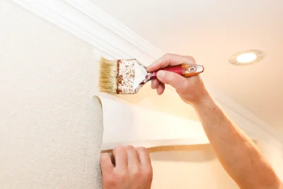 Pose de papier peint à Luzeret — revêtements muraux et toiles de verre